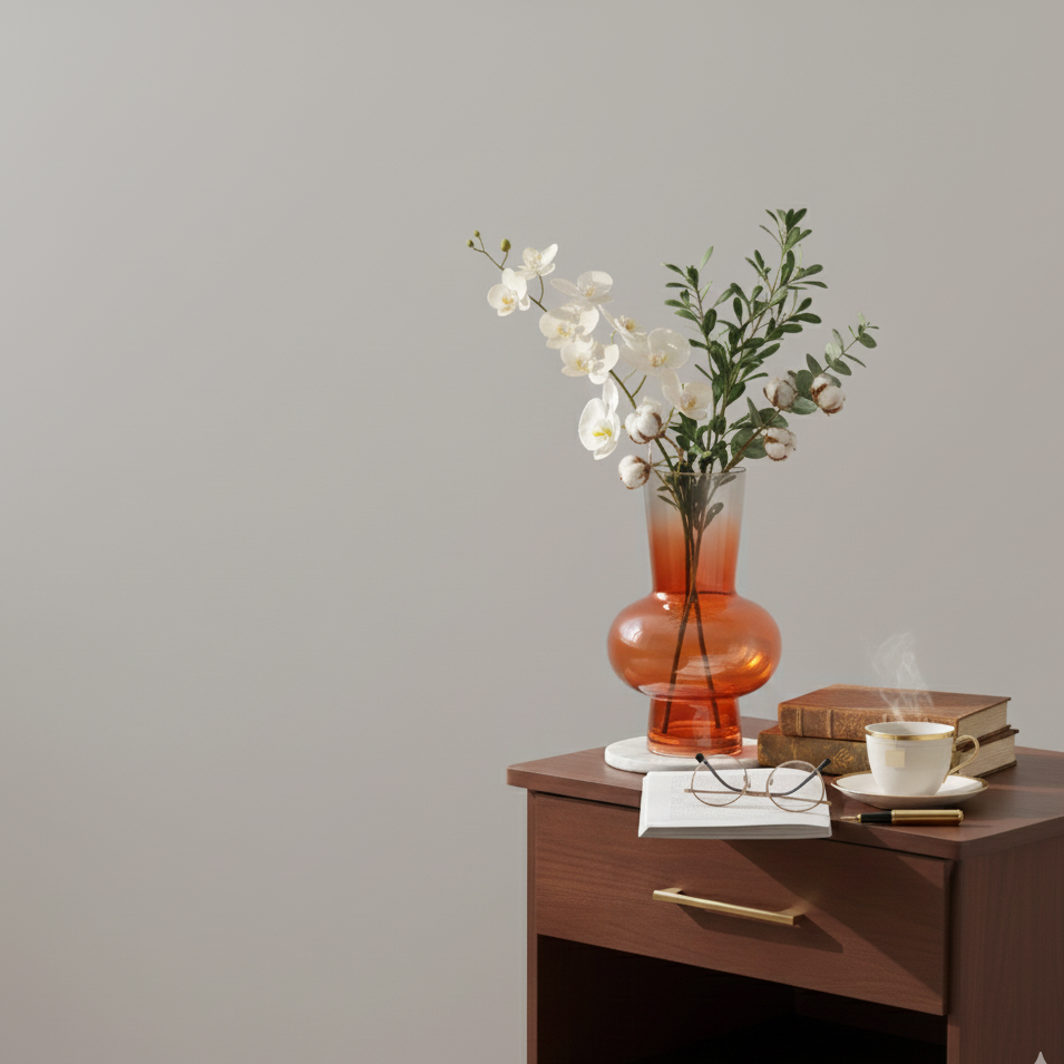 Orange Ombre Flower Vase