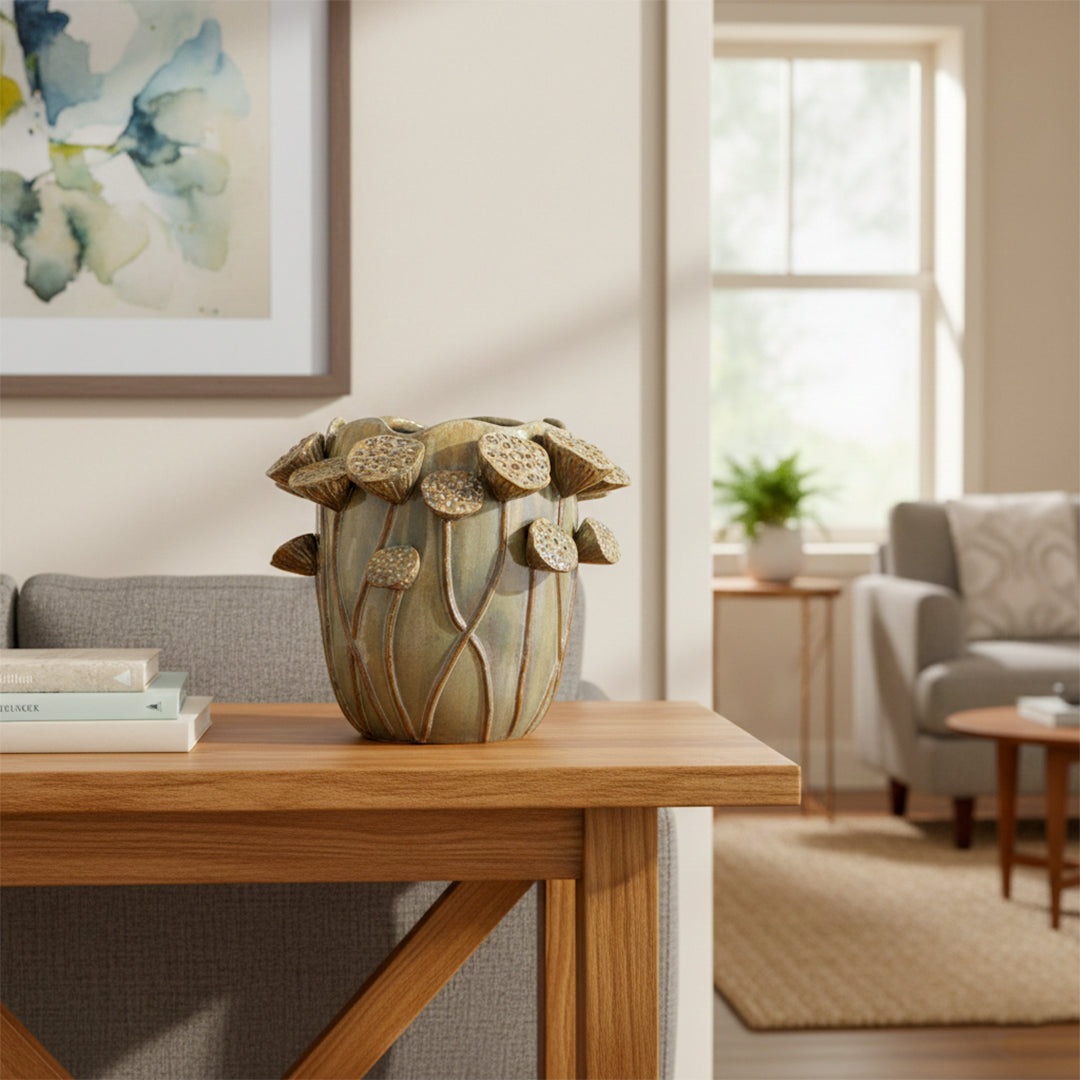 Reactive Glazed Vase - Small