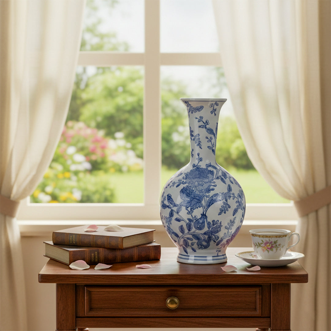 Blue and White Vase - S