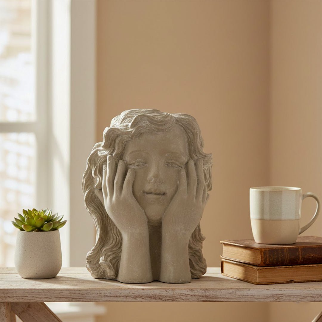 Thinking Girl Vase