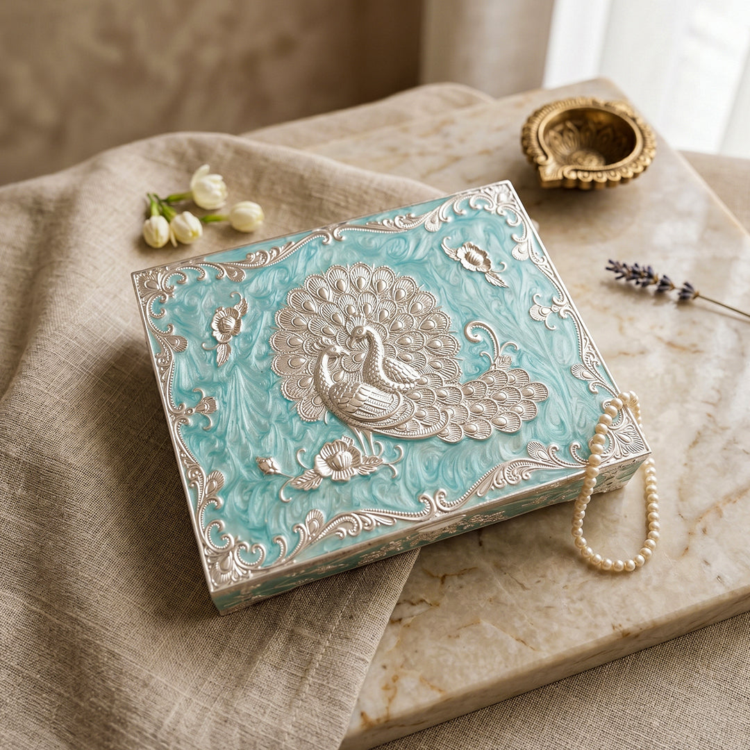 Peacock Luxe Storage Box