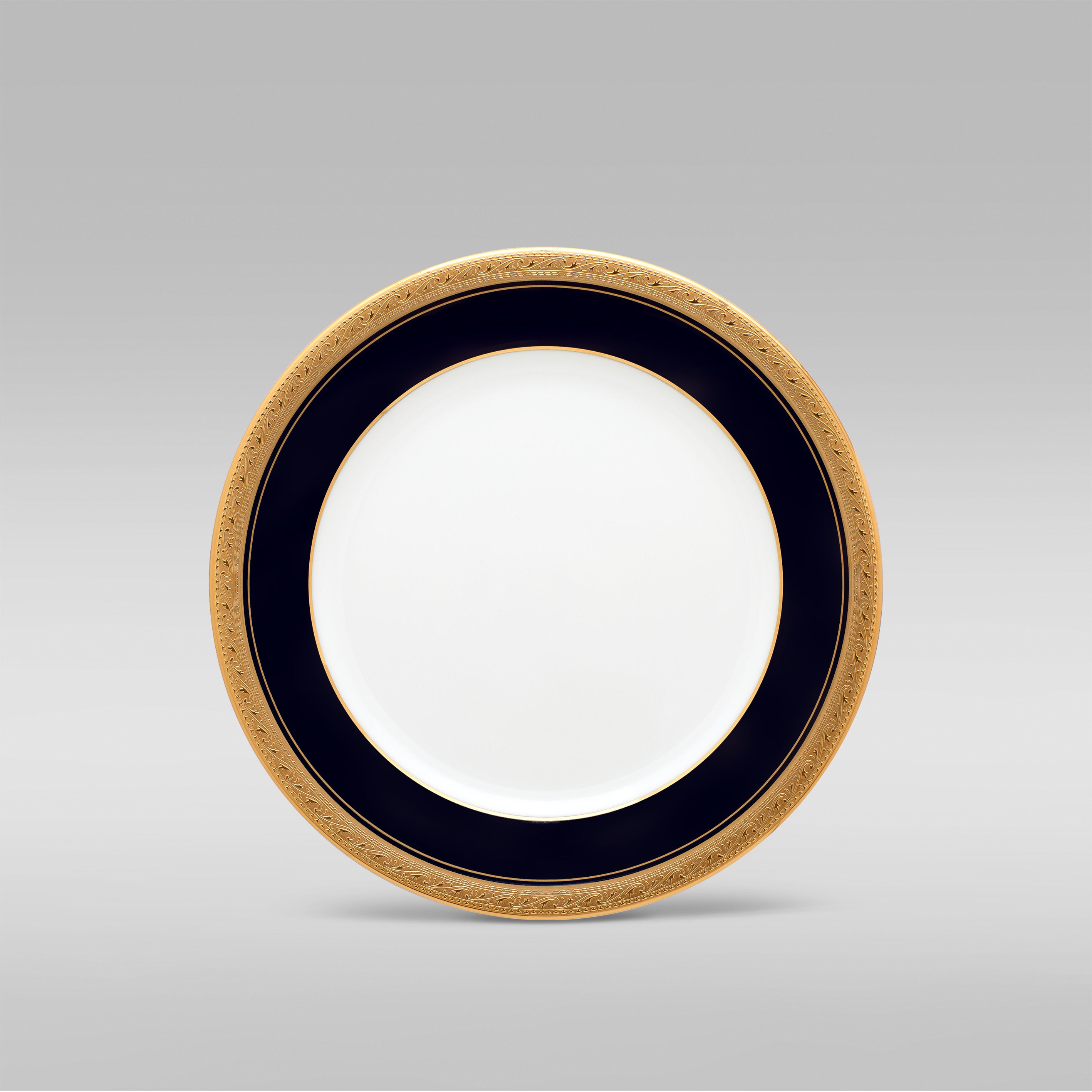 Noritake CRESTWOOD COBALT GOLD 21PC DINNER SET W/GB