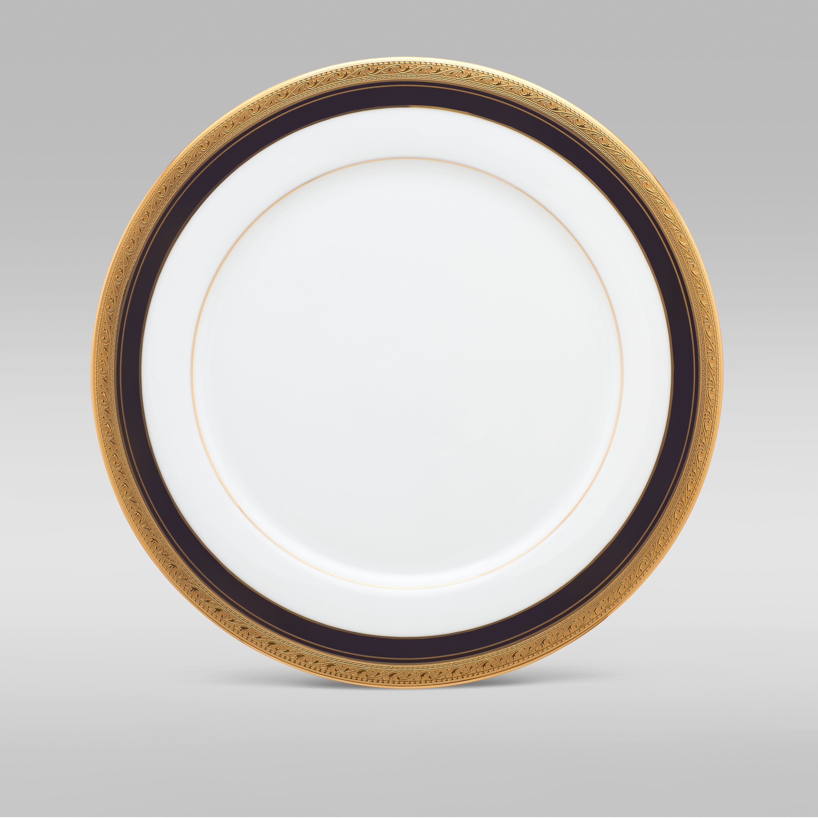 Noritake CRESTWOOD COBALT GOLD 21PC DINNER SET W/GB