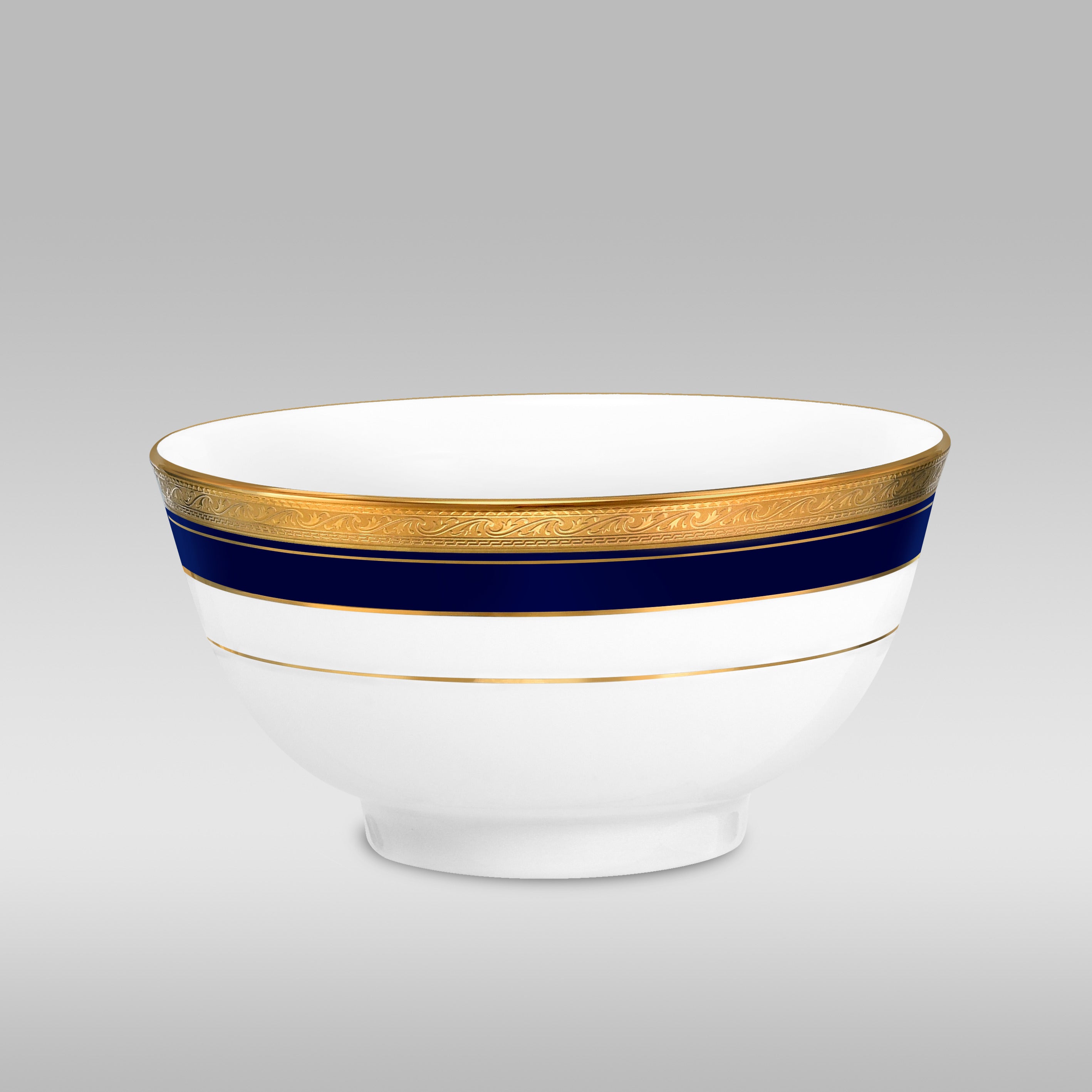 Noritake CRESTWOOD COBALT GOLD 21PC DINNER SET W/GB