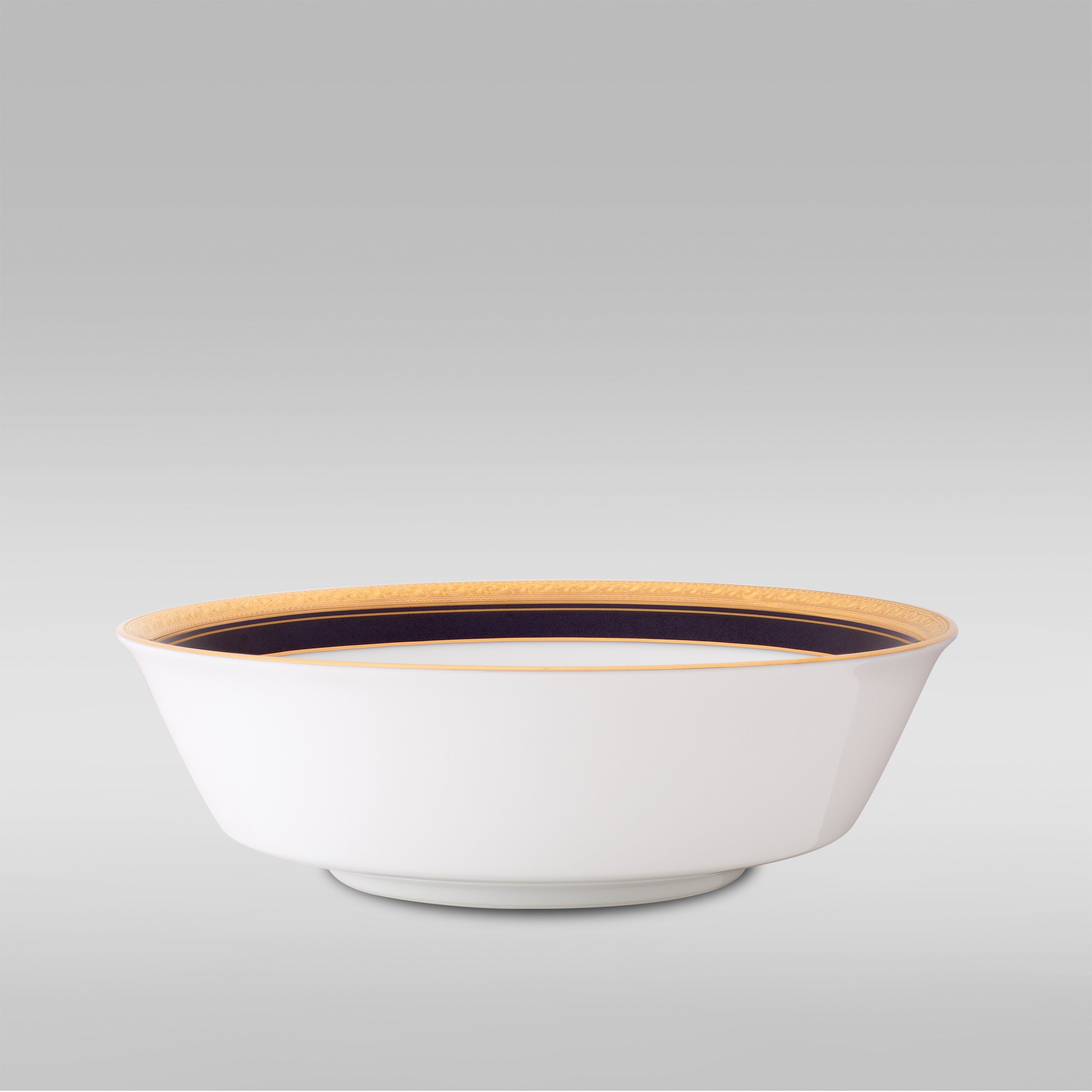 Noritake CRESTWOOD COBALT GOLD 21PC DINNER SET W/GB