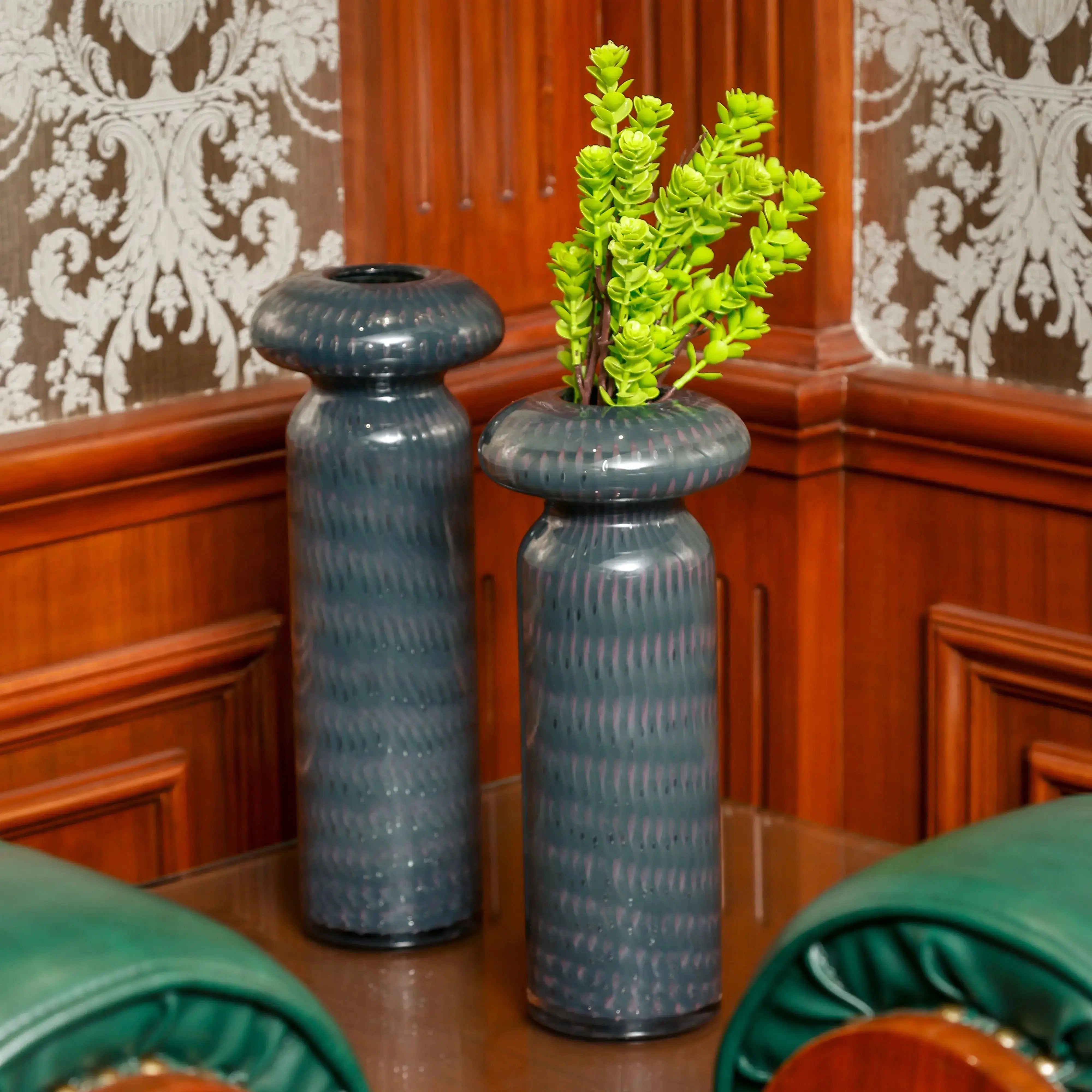 The Aurelia Midnight Vase - Tall Daamaira Home and Living Ltd