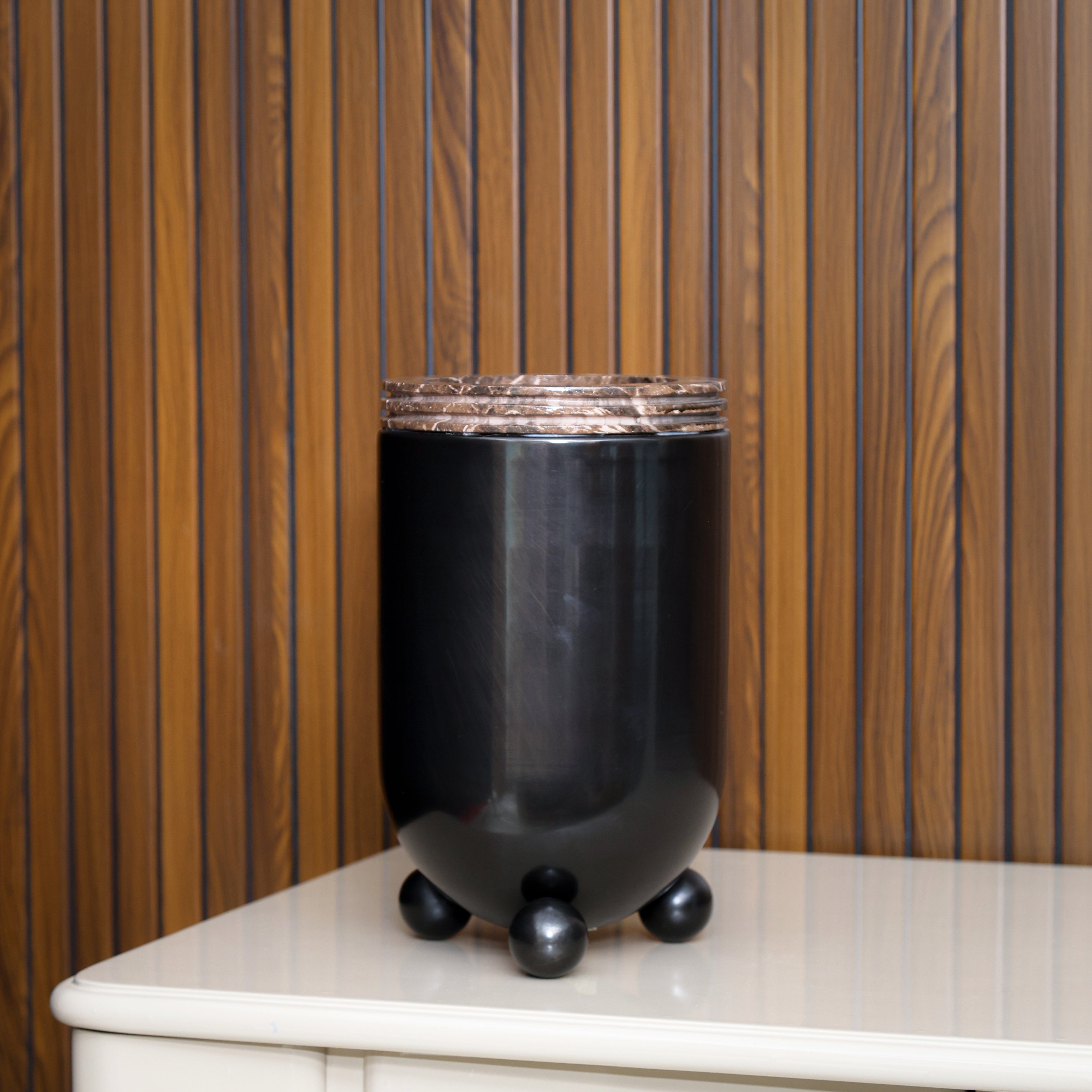 Marble & Brass Tall Luxury Vase