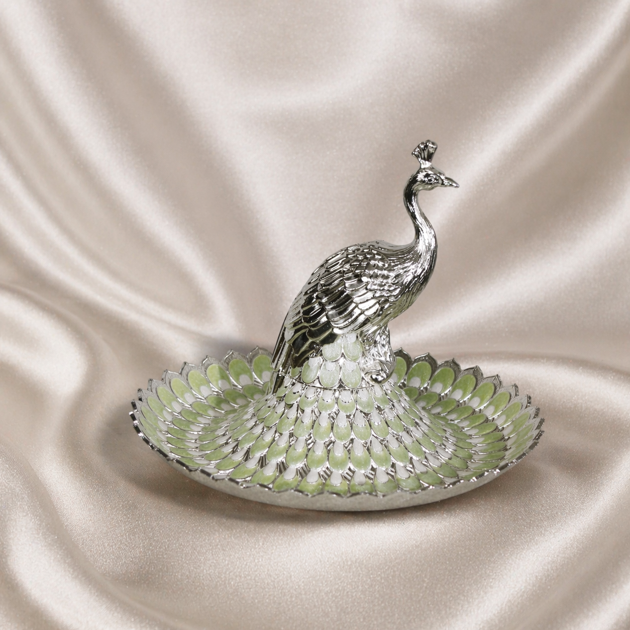Heritage Peacock Decorative Tray Small