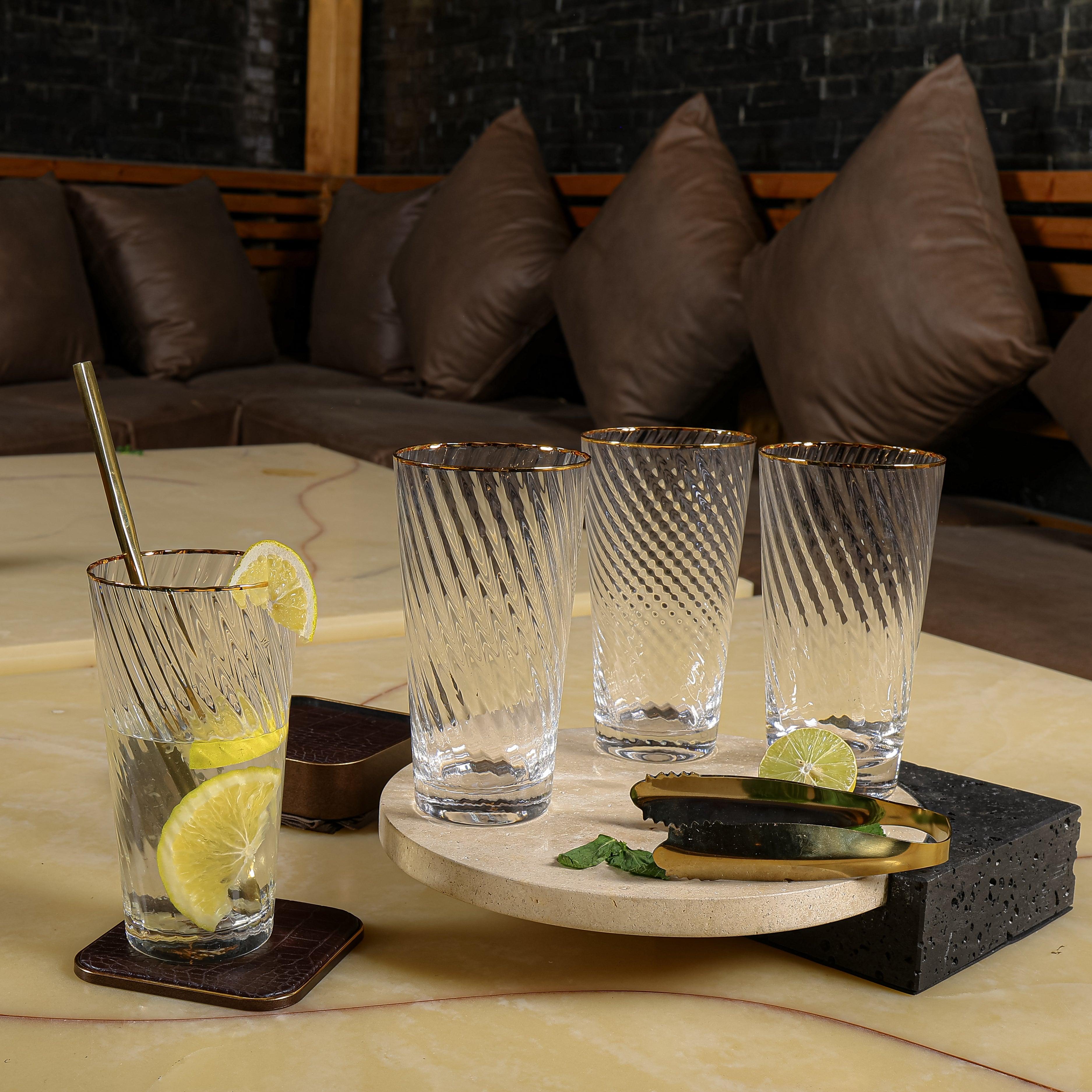 Finesse Set Of 4 High Ball Glasses - Daamaira Home and Living Ltd