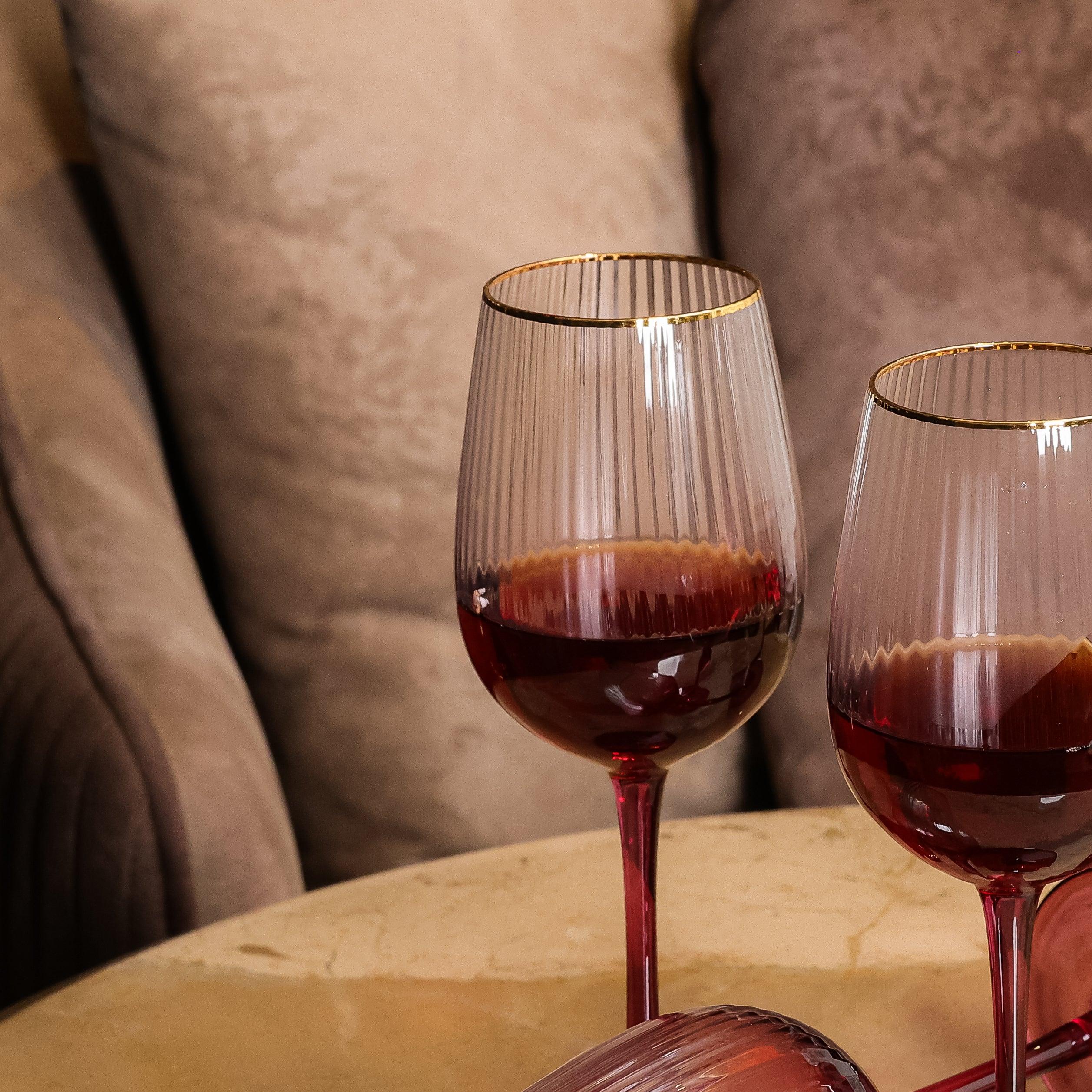 Lust Set Of 4 Wine Glasses - Daamaira Home and Living Ltd