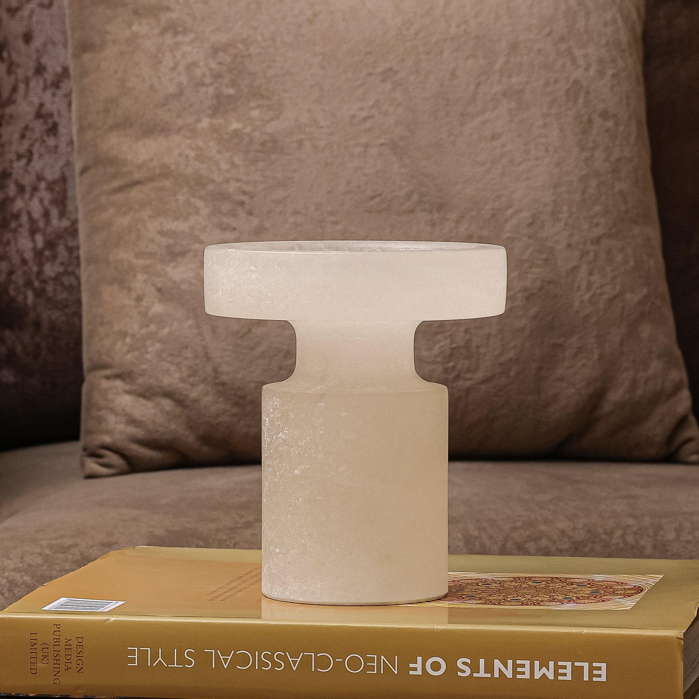 White Onyx Decor Piece - Daamaira Home and Living Ltd