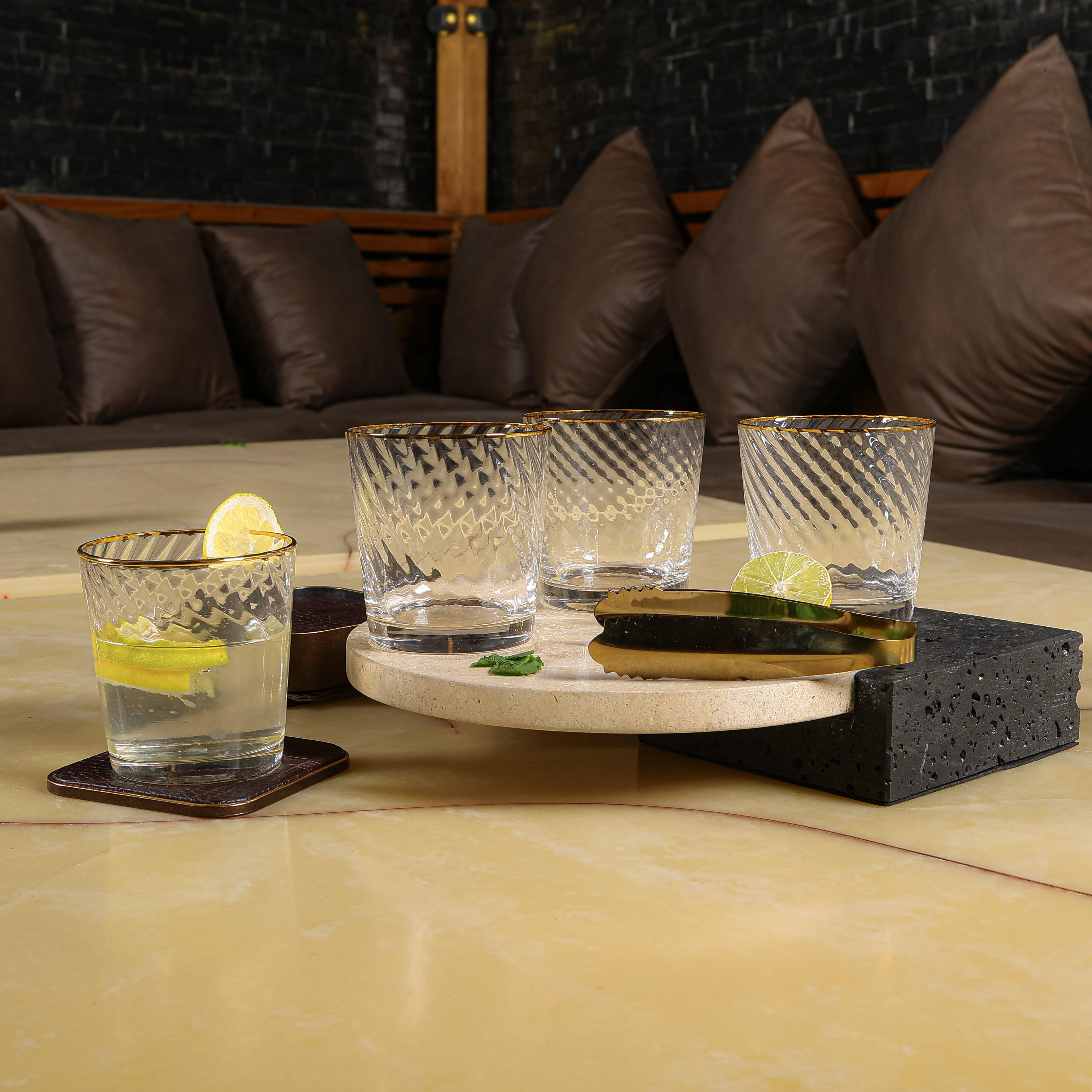 Finesse Set Of 4 Whiskey Glasses - Daamaira Home and Living Ltd