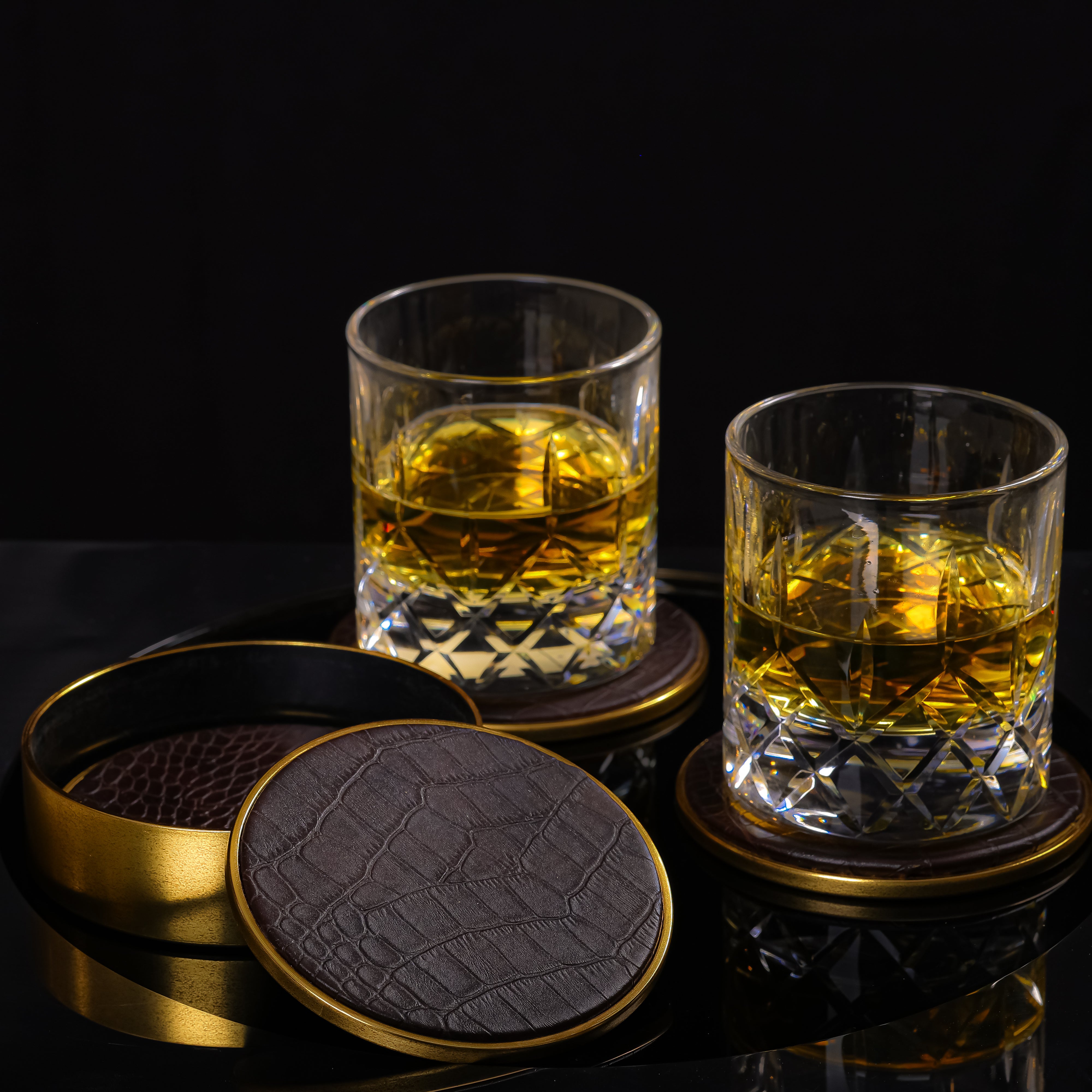 Brown Royal Coasters