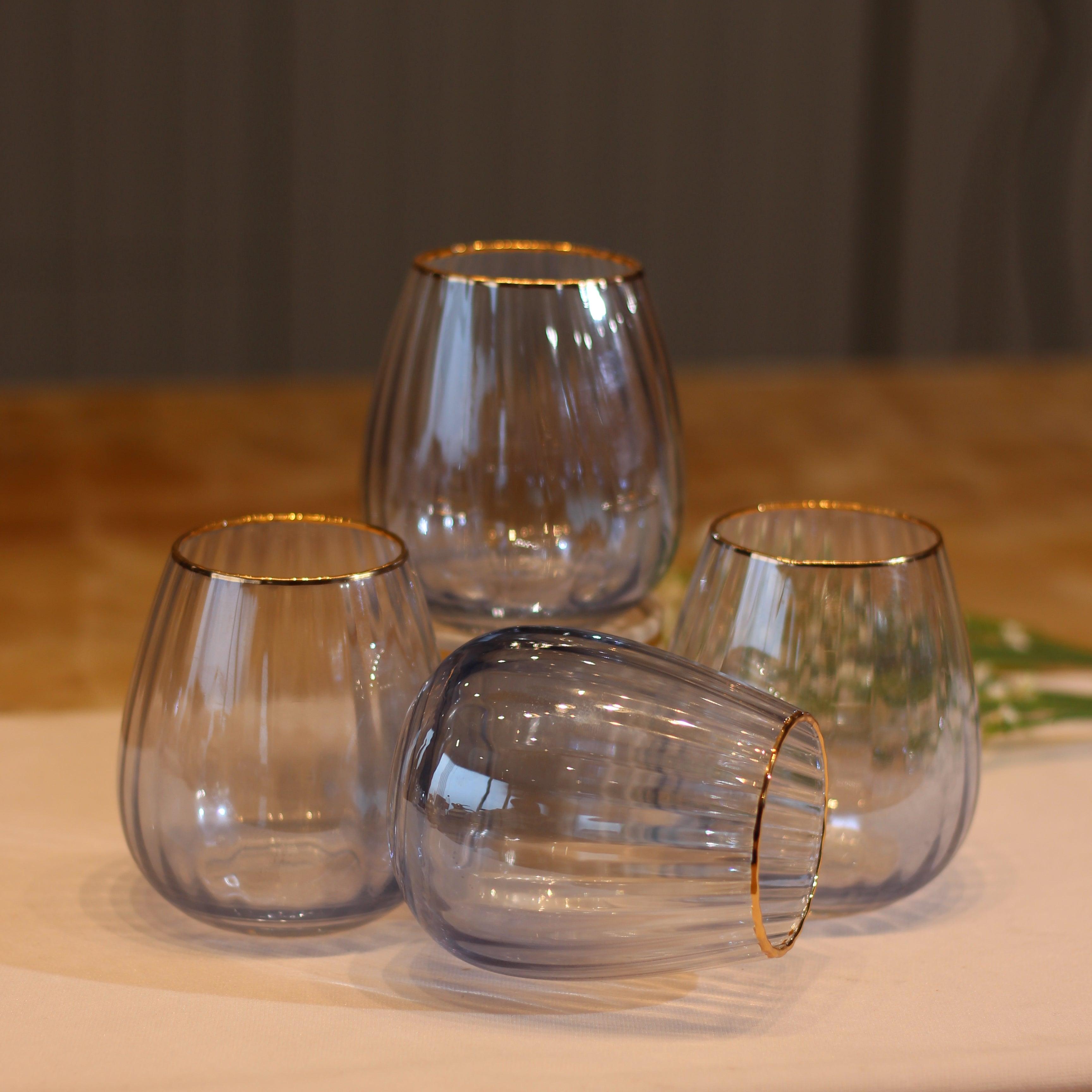 Ombre Set Of 4 Water Glasses - Daamaira Home and Living Ltd