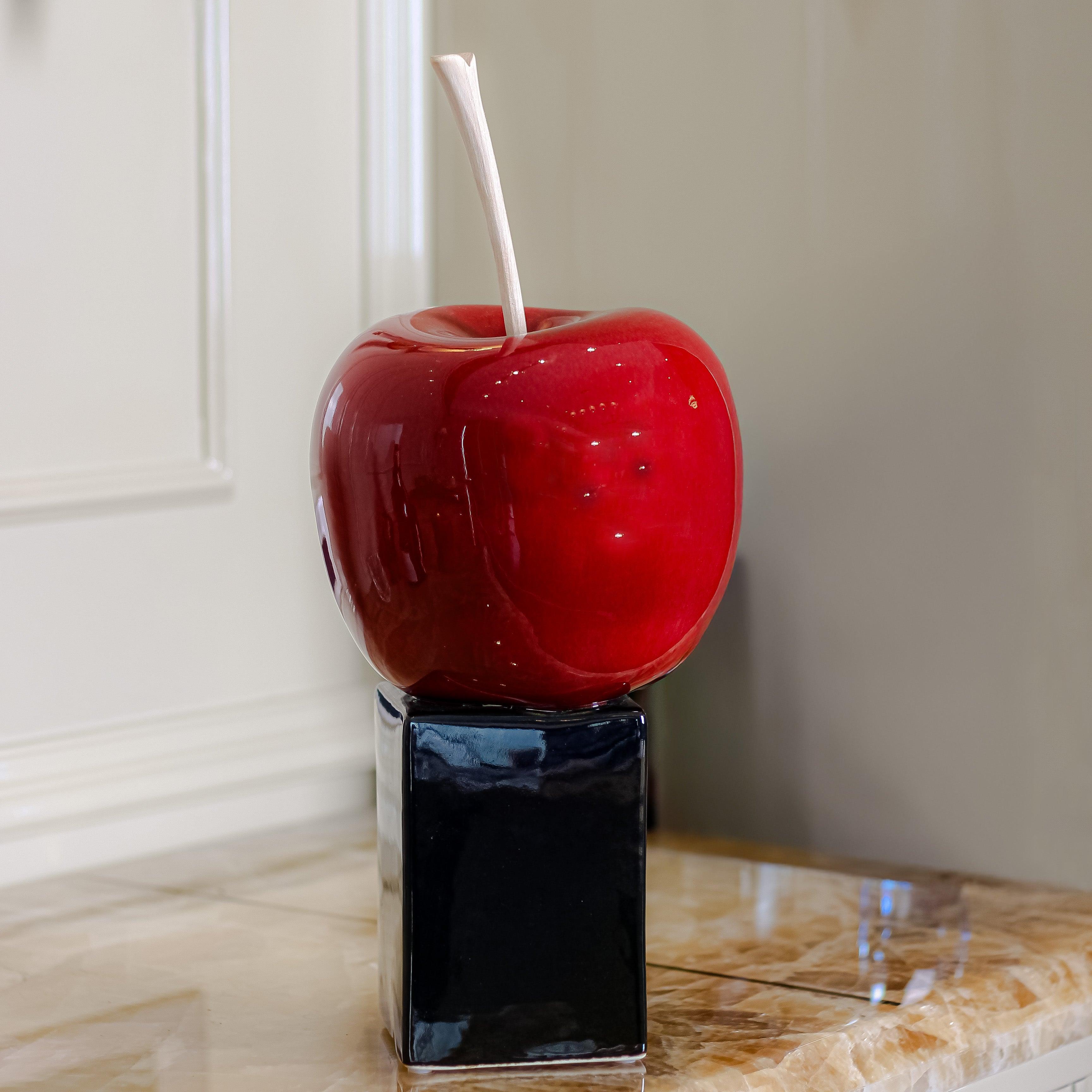 The Red Apple Sculpture - Daamaira Home and Living Ltd