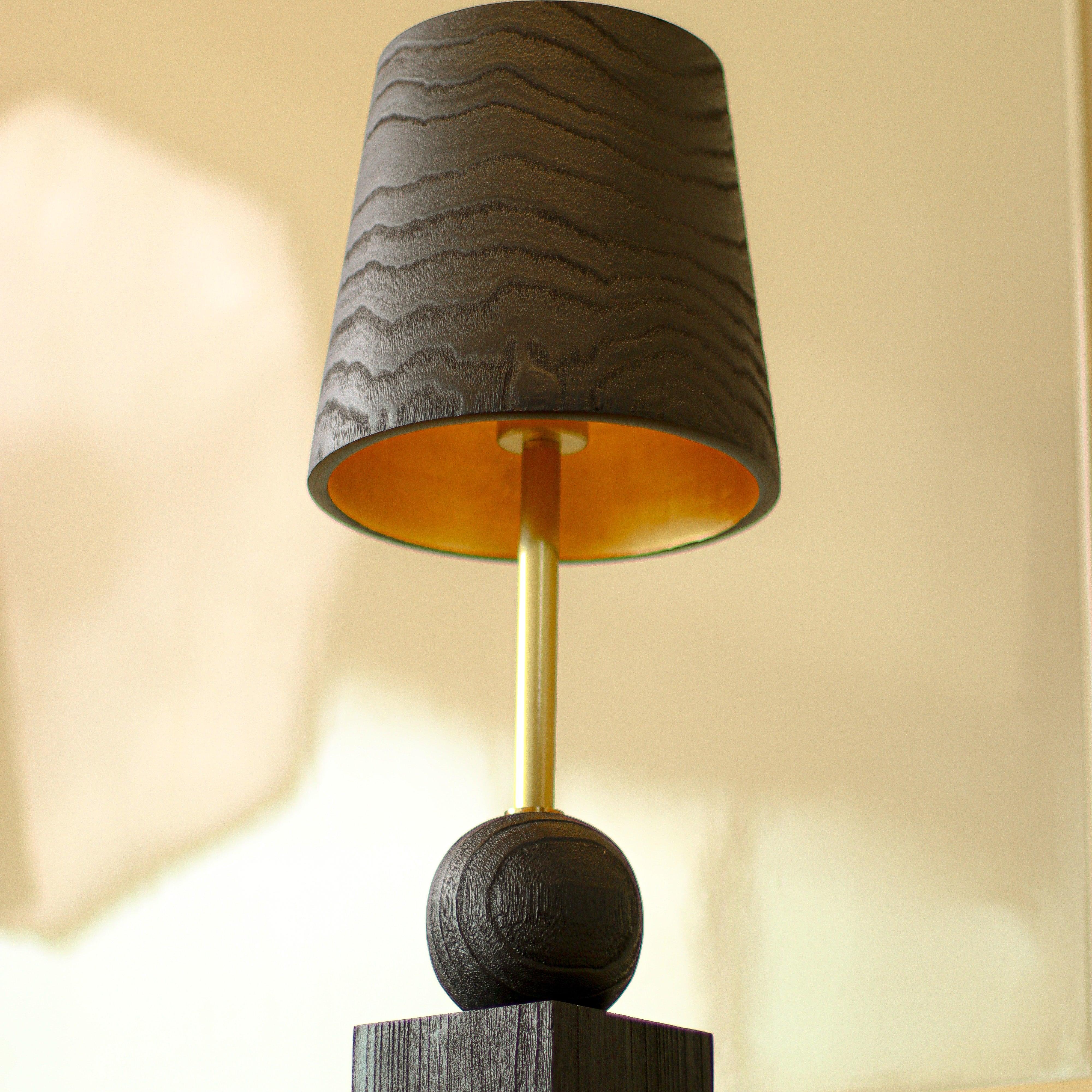 Ebony Table Lamp - Daamaira Home and Living Ltd