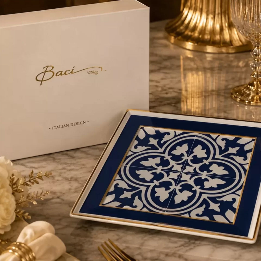 Infinity Blue Square Gourmet Tray 30.5x30.5