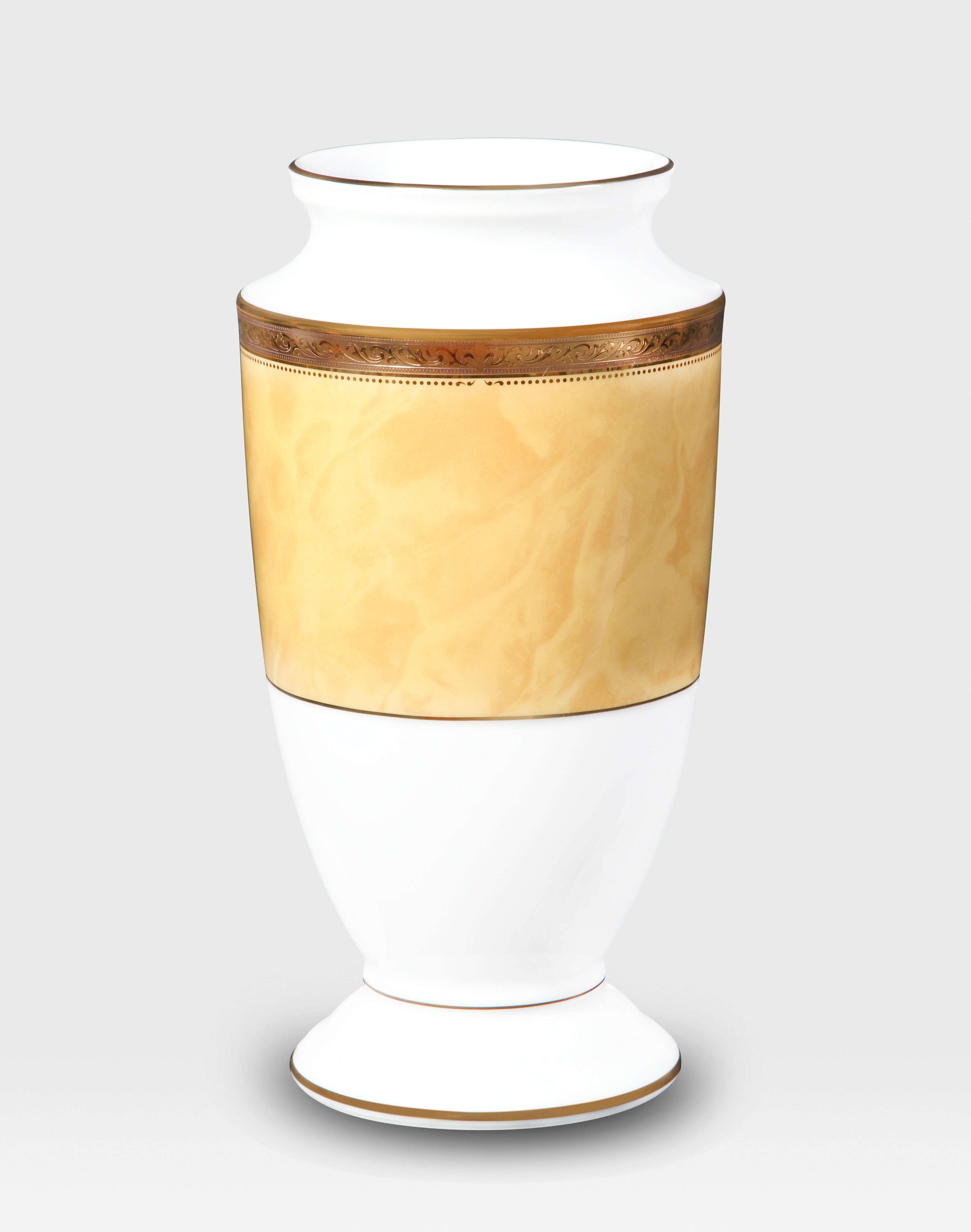 Noritake MAJESTIC YELLOW VASE LG 23CM (WHITE BOX) M-168L/T91875K