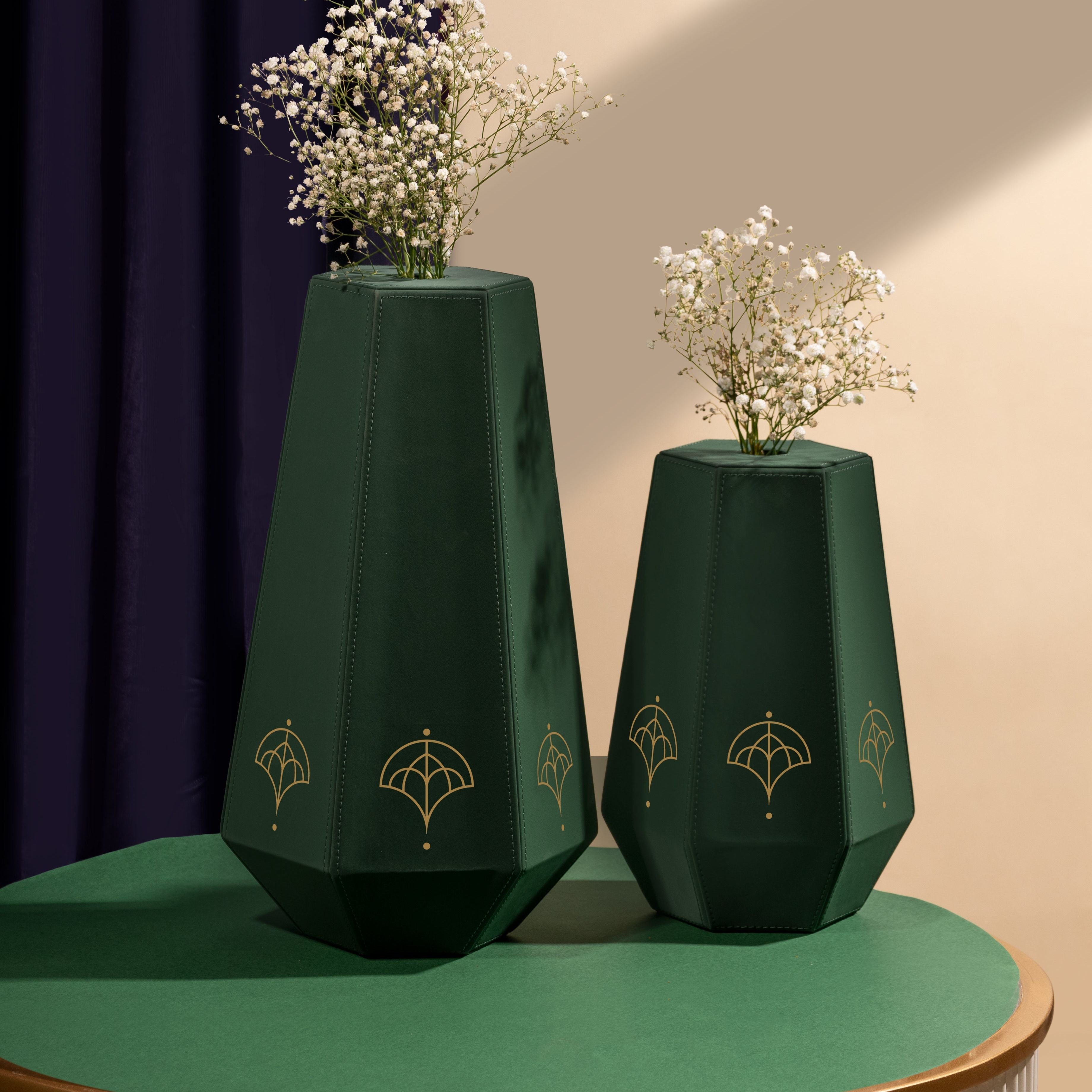 Sepia Homes | Naxora Vase Set - Bottle Green