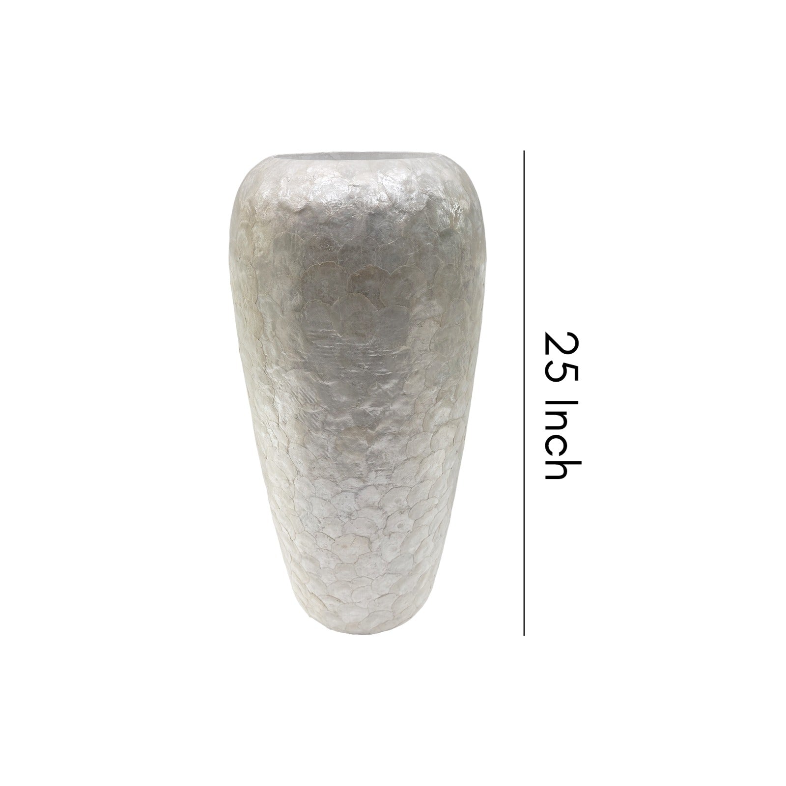 Silver Pearl Shell Planter - Large (63.5cm)