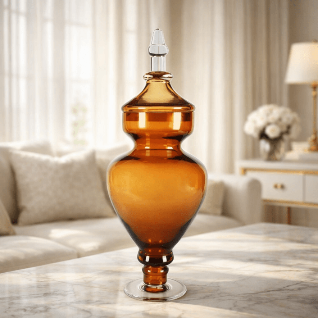 Vases Azzura Flower Vase - Brown - Daamaira Home and Living Ltd