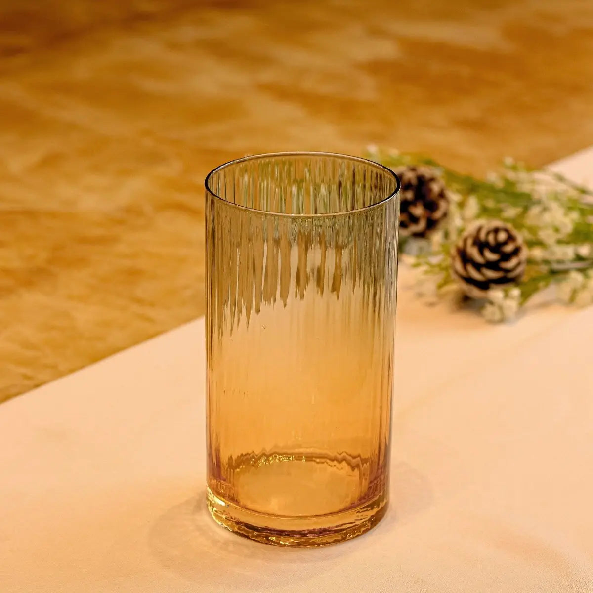 Drinking Glasses Blue And Amber Ombre High Ball Glass - Set of 4 - Daamaira Home and Living Ltd