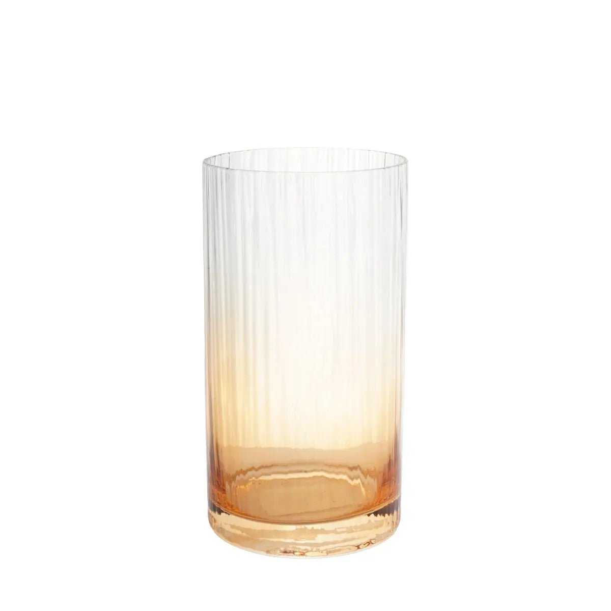 Drinking Glasses Blue And Amber Ombre High Ball Glass - Set of 4 - Daamaira Home and Living Ltd