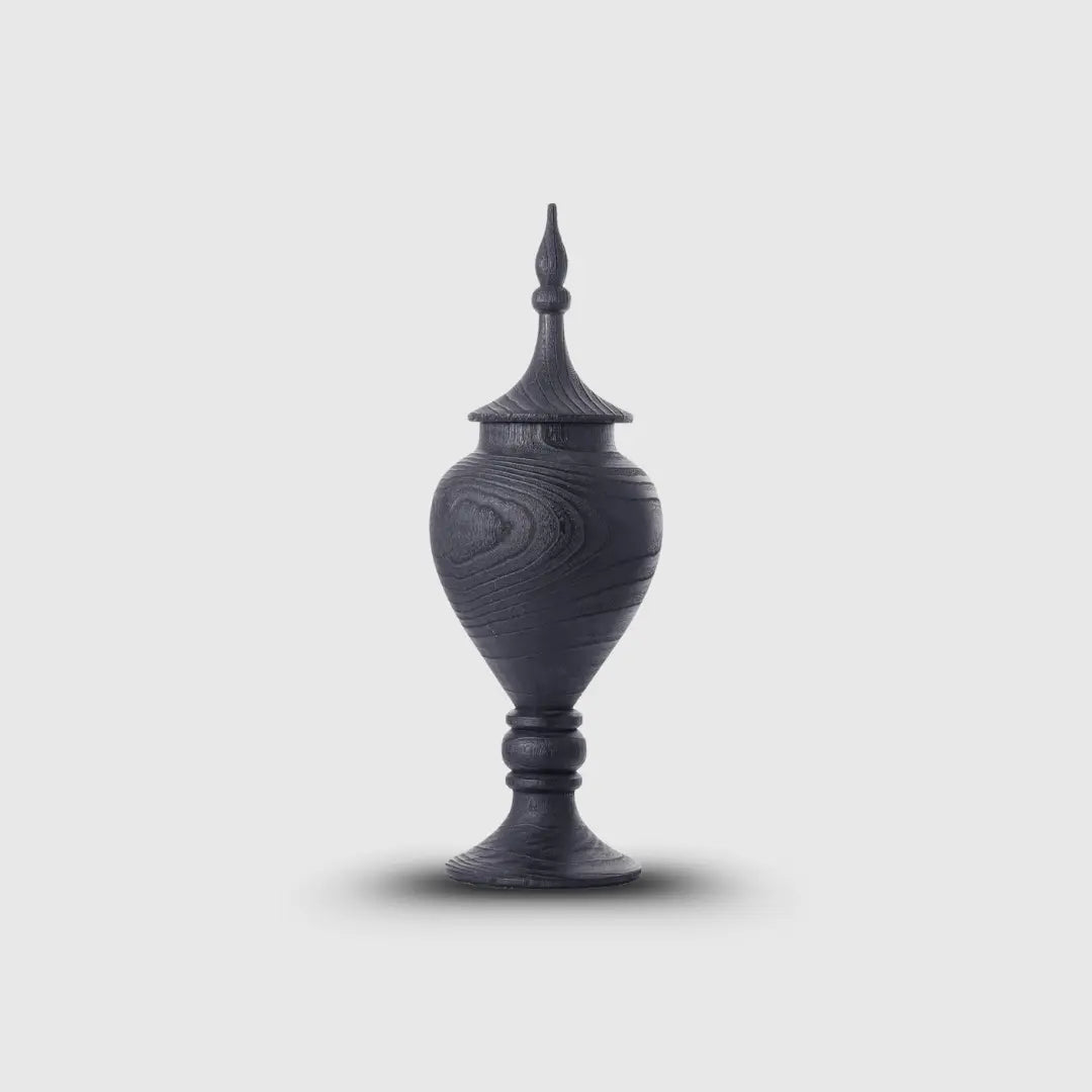 Decor Objects Buckingham Flower Vase With Lid - Daamaira Home and Living Ltd