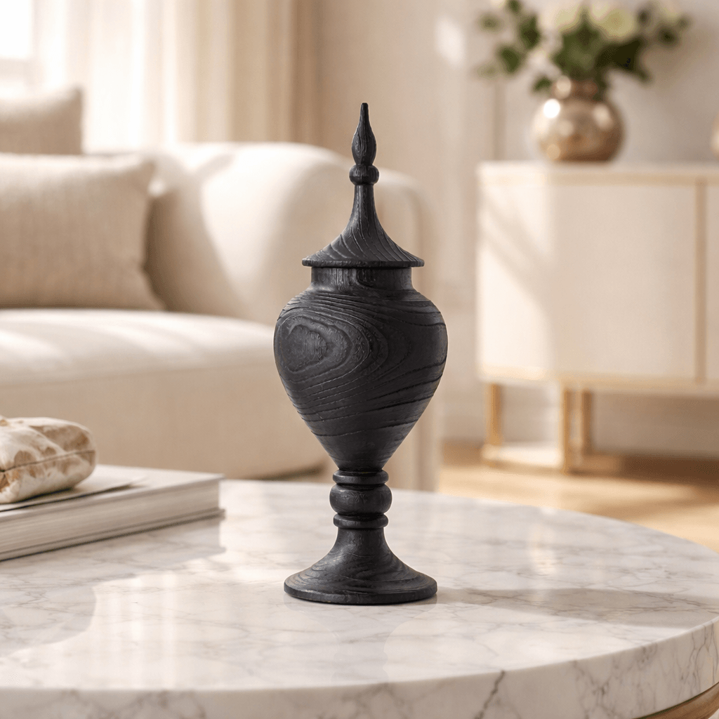Decor Objects Buckingham Flower Vase With Lid - Daamaira Home and Living Ltd