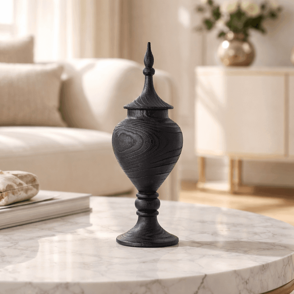Decor Objects Buckingham Flower Vase With Lid - Daamaira Home and Living Ltd
