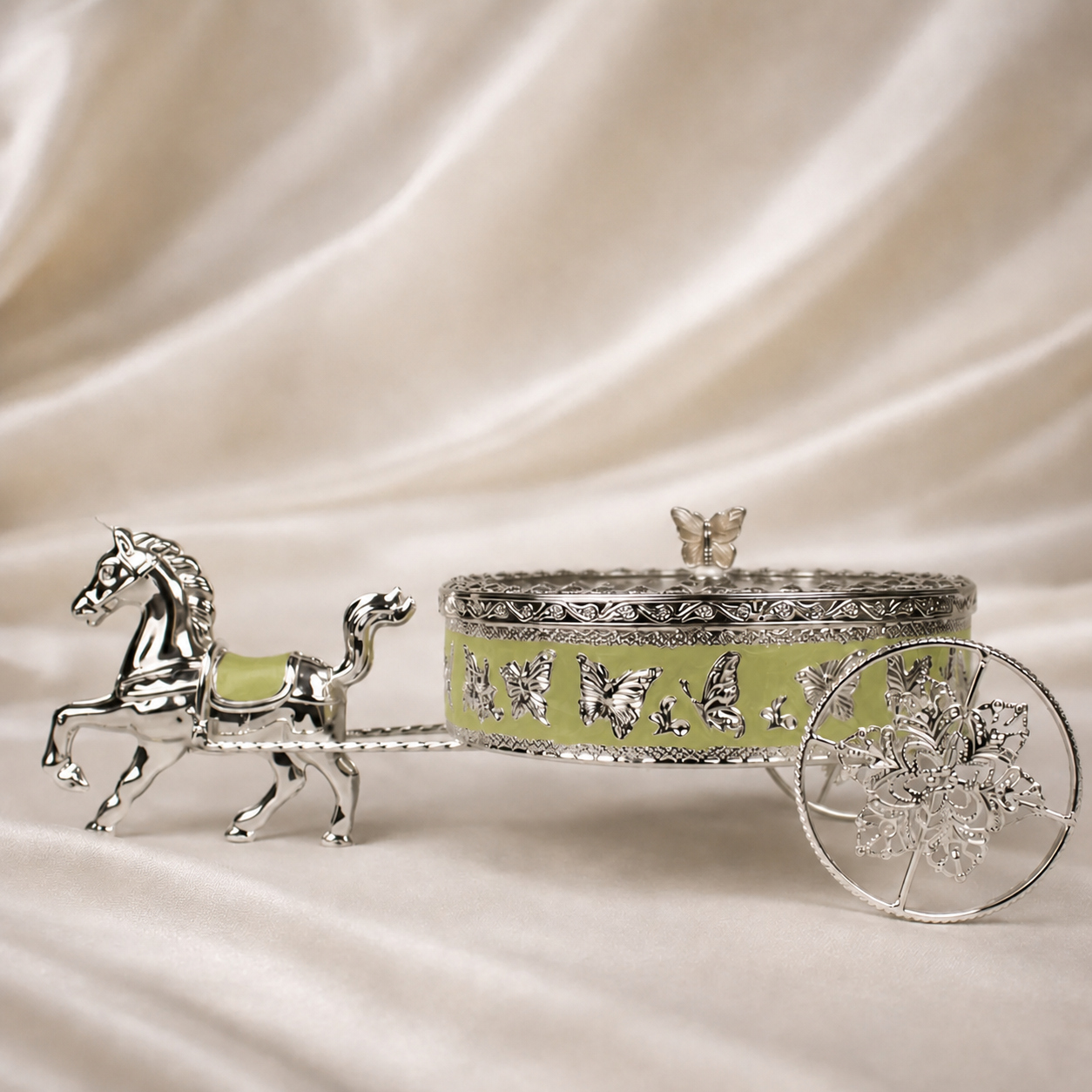 Butterfly Horse Cart Serving Tray