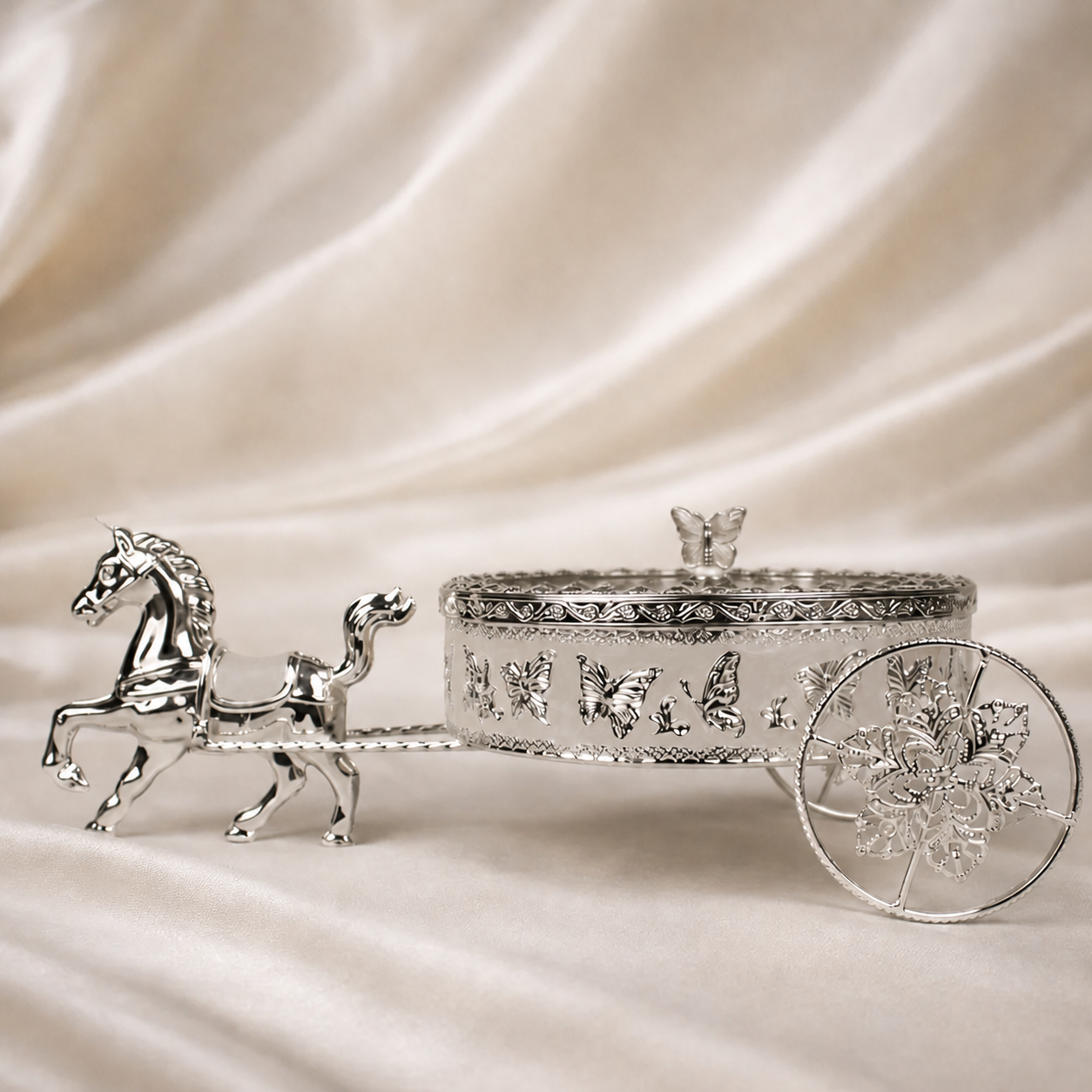 Butterfly Horse Cart Serving Tray