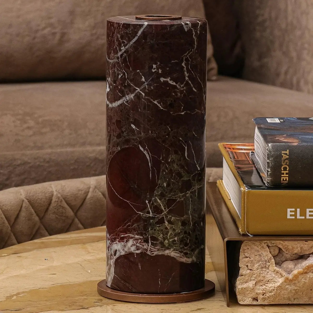 Vases Candle Stand Brown - Large - Daamaira Home and Living Ltd