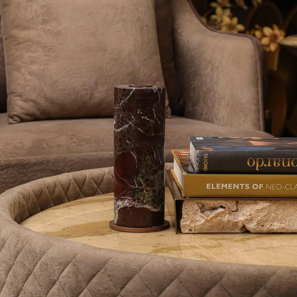 Vases Candle Stand Brown - Large - Daamaira Home and Living Ltd