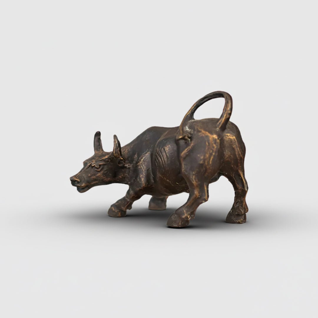 Sculptures & Figurines Charging Ox Decor Object - Daamaira Home and Living Ltd