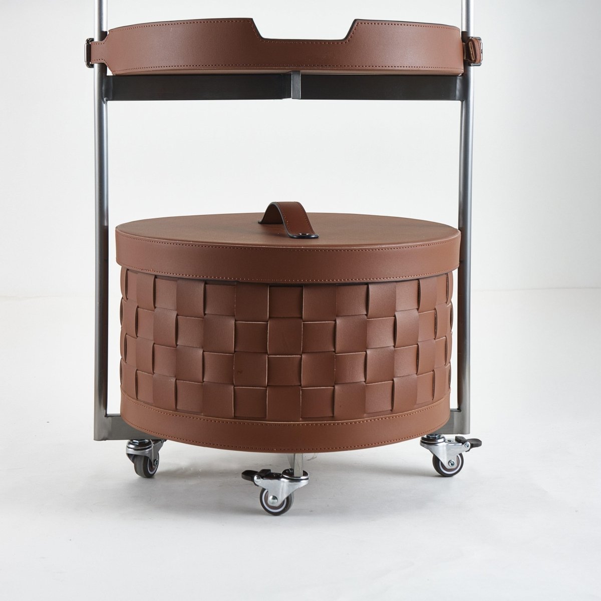 Wicker Storage Box Classic Serving Bar Trolley - Daamaira Home and Living Ltd