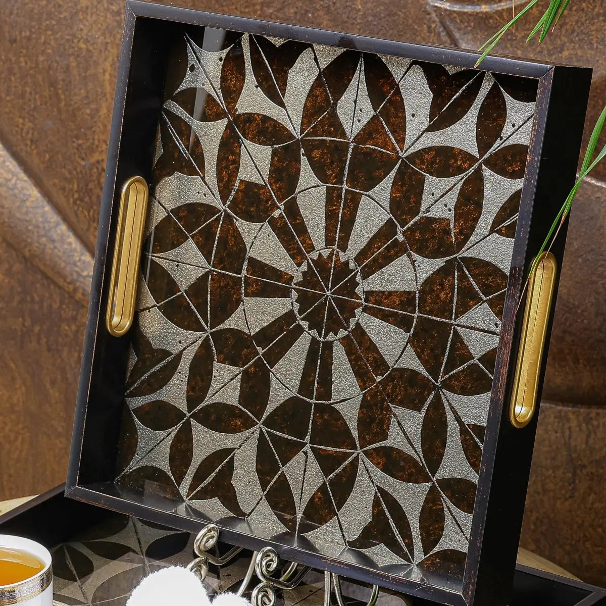 Serving Tray Classic Serving/Vanity Tray - Set Of 2 - Daamaira Home and Living Ltd