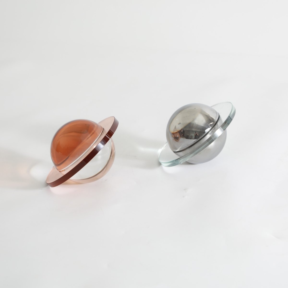 Decor Objects Crystal Airship Decor Object - Smoky Grey - Daamaira Home and Living Ltd