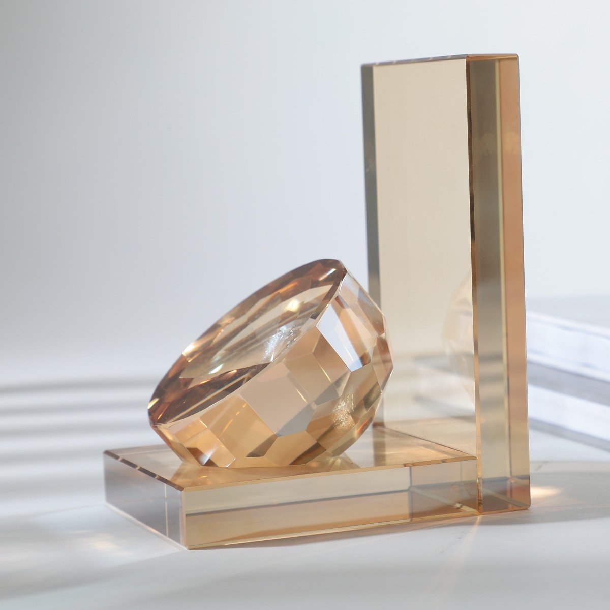 Decor Objects Crystal Bookend - Daamaira Home and Living Ltd