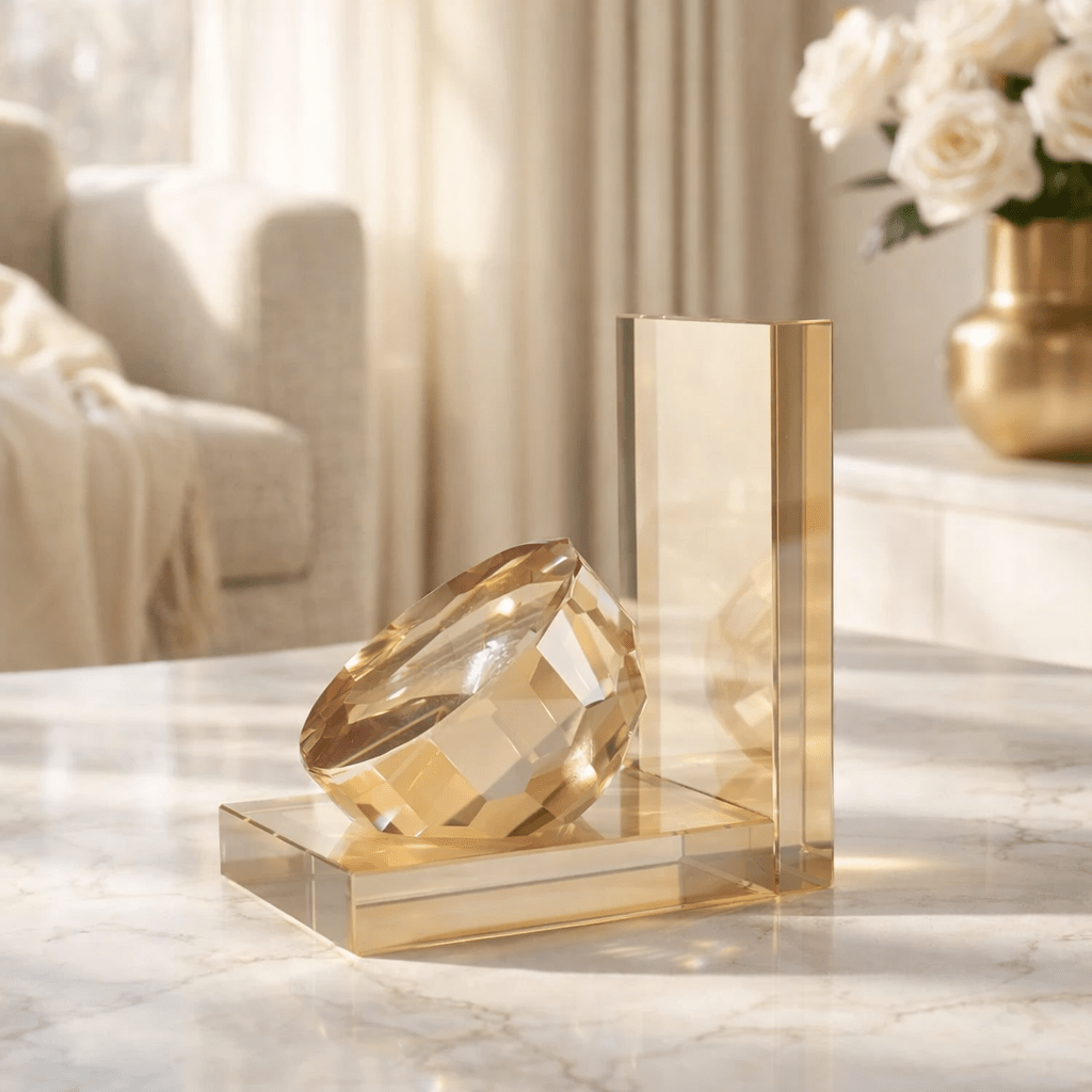 Decor Objects Crystal Bookend - Daamaira Home and Living Ltd