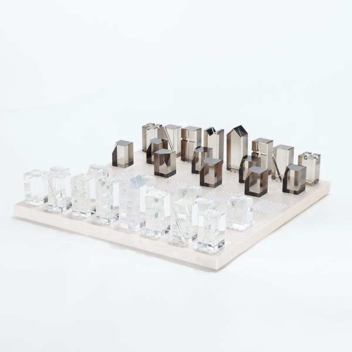 Decor Objects Crystal Skyline Chess Board - Daamaira Home and Living Ltd