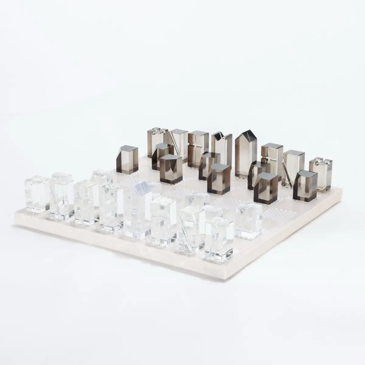 Decor Objects Crystal Skyline Chess Board - Daamaira Home and Living Ltd