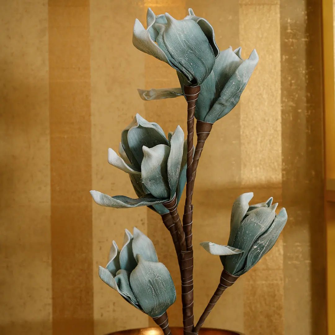 Daamaira Dusty Teal Magnolia Branch - Daamaira Home and Living Ltd