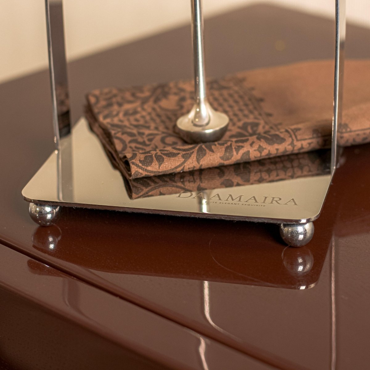 Tissue Holder Droplet Napkin Holder - Silver - Daamaira Home and Living Ltd