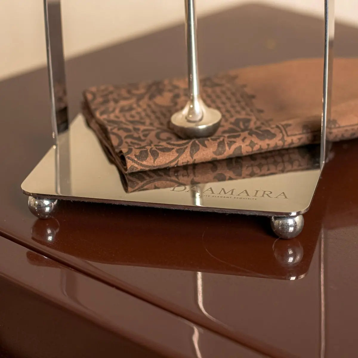 Tissue Holder Droplet Napkin Holder - Silver - Daamaira Home and Living Ltd