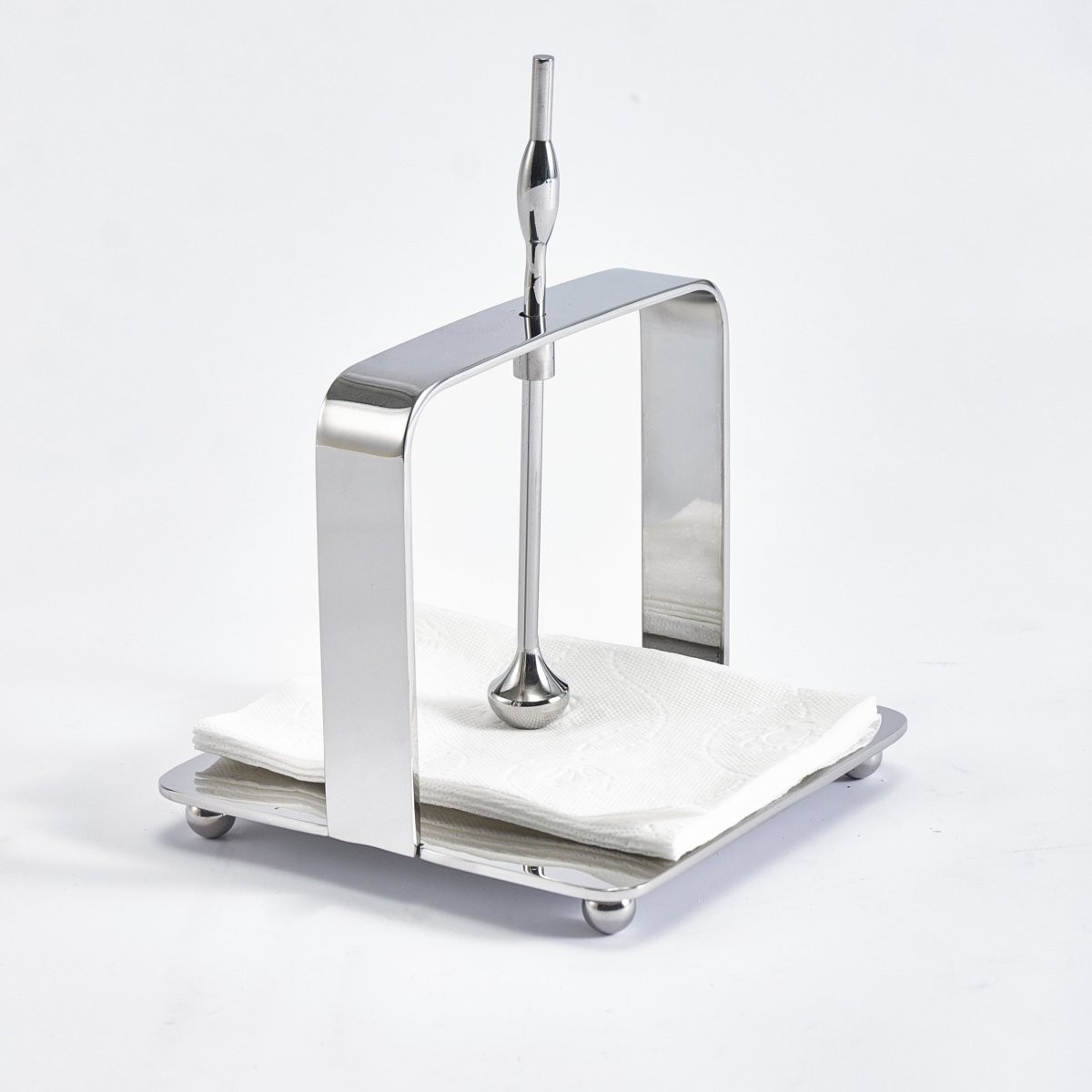 Tissue Holder Droplet Napkin Holder - Silver - Daamaira Home and Living Ltd