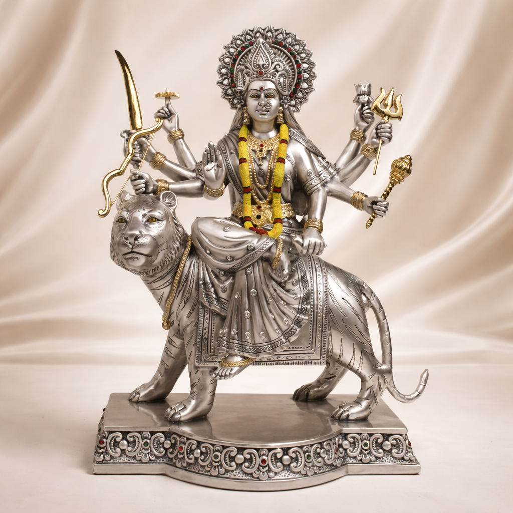 Maa Durga Idol on Lion