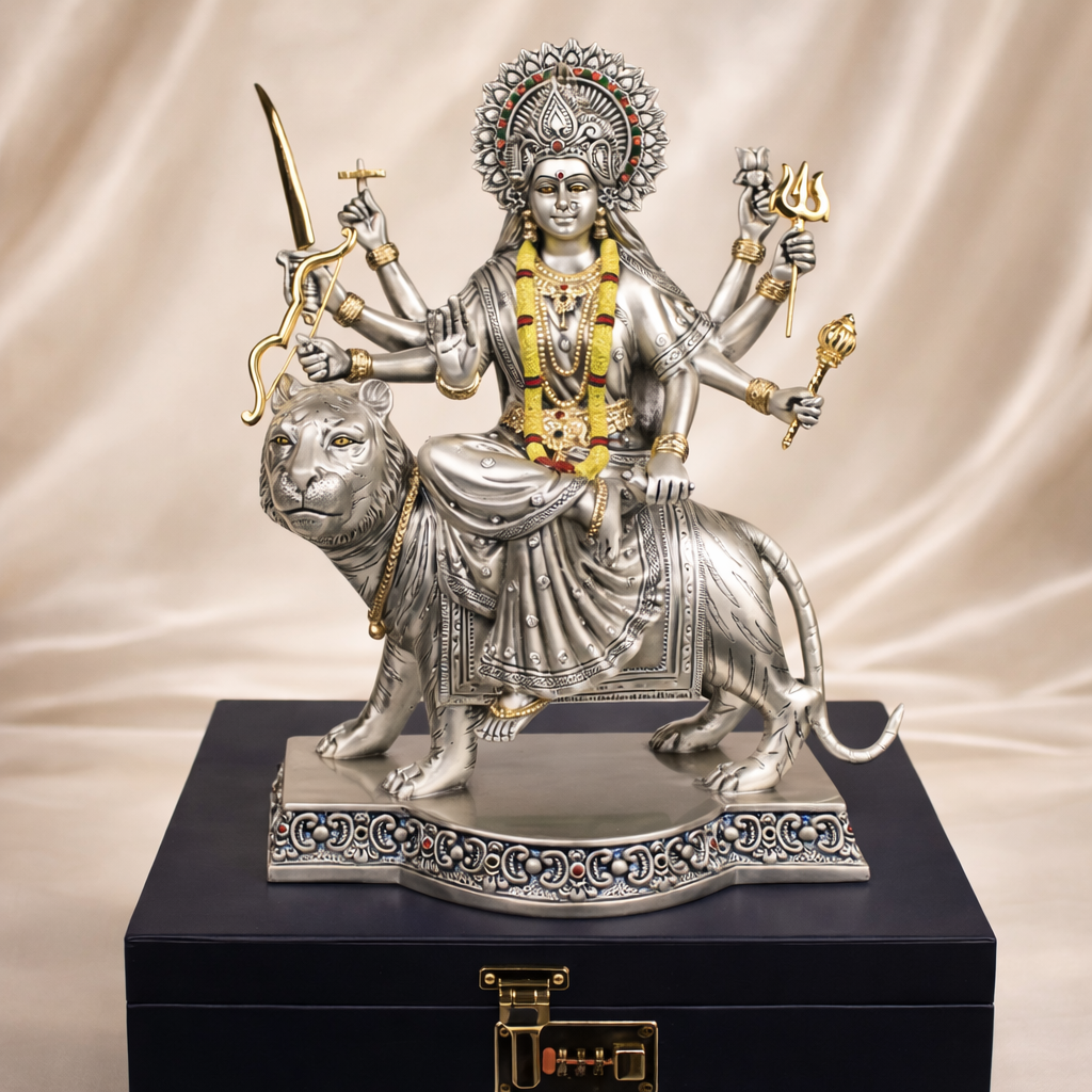 Maa Durga Idol on Lion