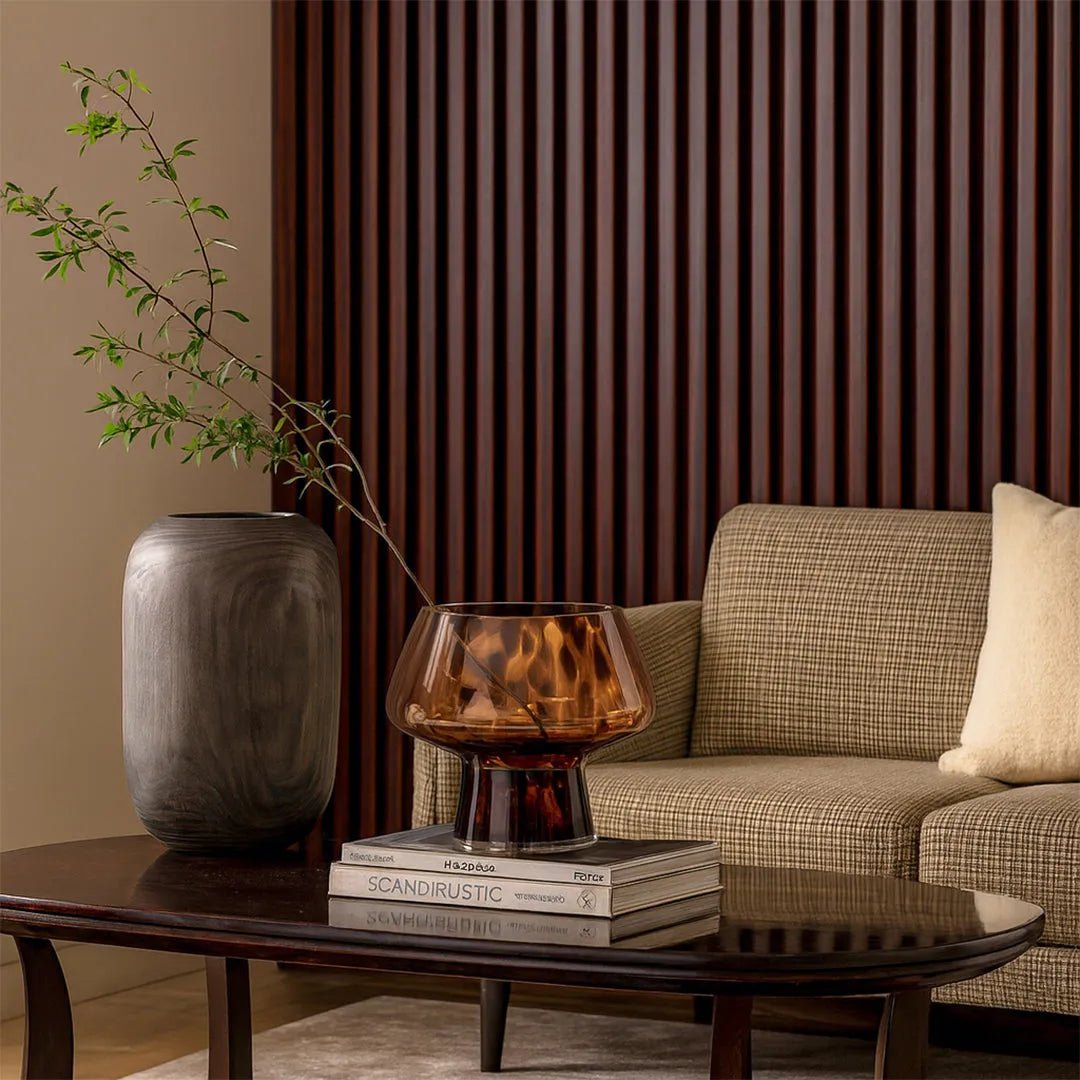 Vases Elysian Stout Glass Vase - Daamaira Home and Living Ltd