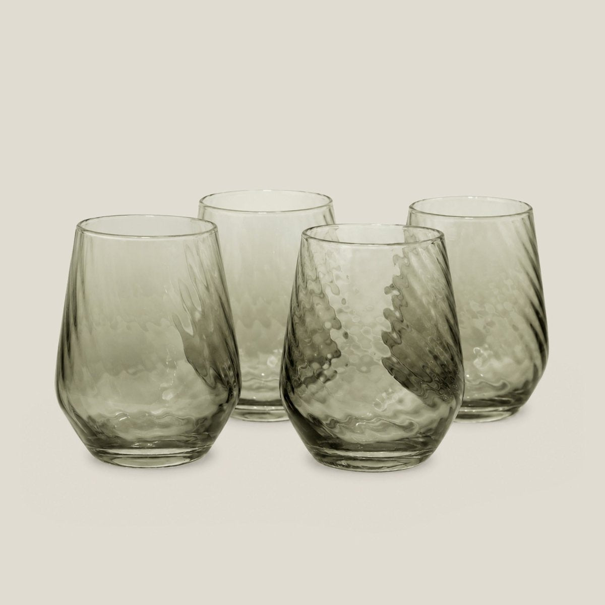 Drinking Glasses Emerald Set Of 4 Multipurporse Glasses - Daamaira Home and Living Ltd